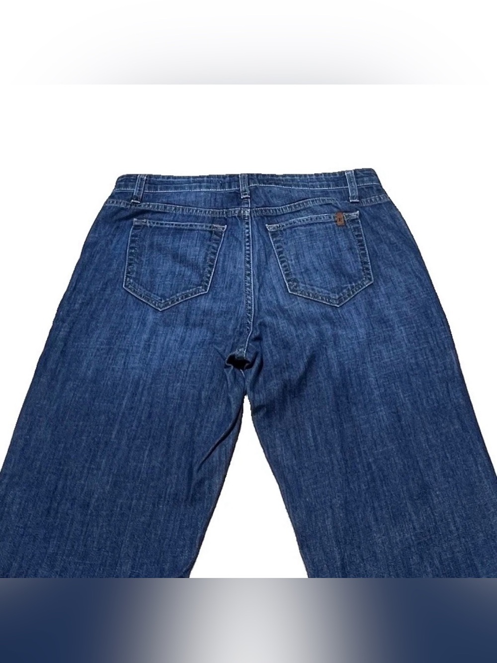 Joe's Jeans Mid Rise Boyfriend Destructed Cotton Dark Blue Denim Women’s Size 29 - Picture 4 of 11
